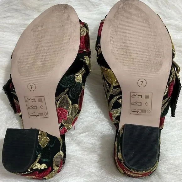 Sole Society Embroidered Bold Floral Design Mule -- 7 - Picture 9 of 10